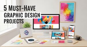 5 Must-Have Graphic Design Projects to Land Your First Job