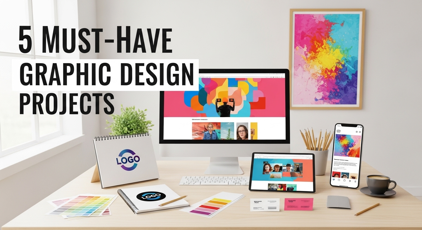 5 Must-Have Graphic Design Projects to Land Your First Job