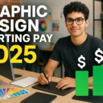 graphic design starting pay