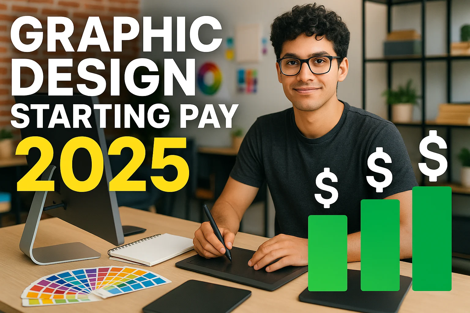 graphic design starting pay