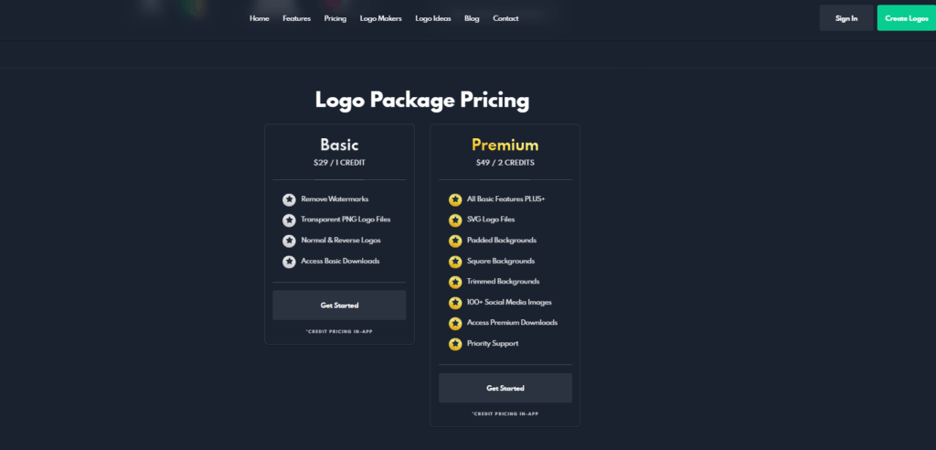 LogoBean Pricing