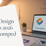 Top logo design trends 2026 showing glassmorphism and gradients