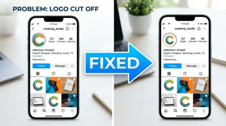 How to Fit a Logo in a Circle Profile Picture (Without It Getting Cut Off!)