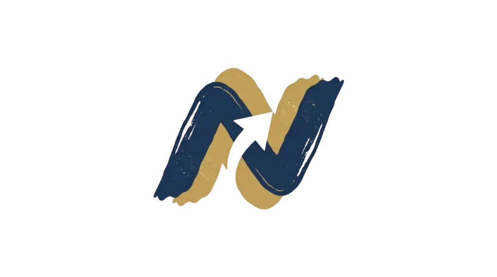 This one was designed by a human. Notice the hidden arrow in the negative space — that's an intentional concept, not a pattern AI would generate on its own.
