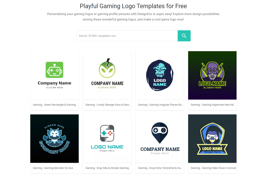 Playful Gaming Logo Templates
